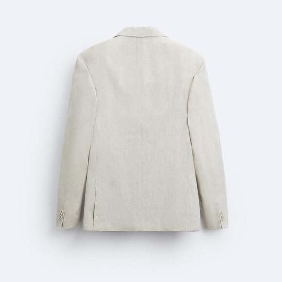 ZARA‎ Suit Jacket in 100% linen - Picture 2 of 8